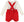 Suspenders Smock Set- Red