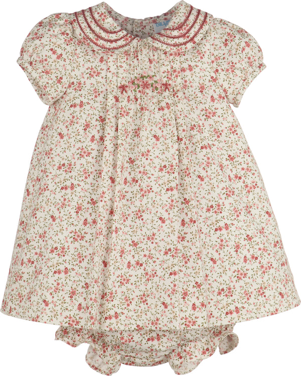 Fallen Leaves Wreath Dress- Pink