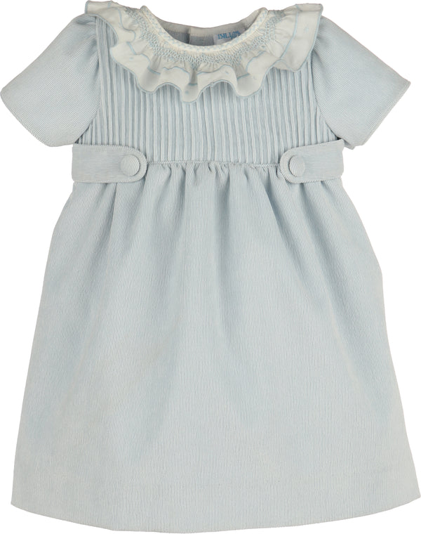 Sweet Corduroy Dress- Blue