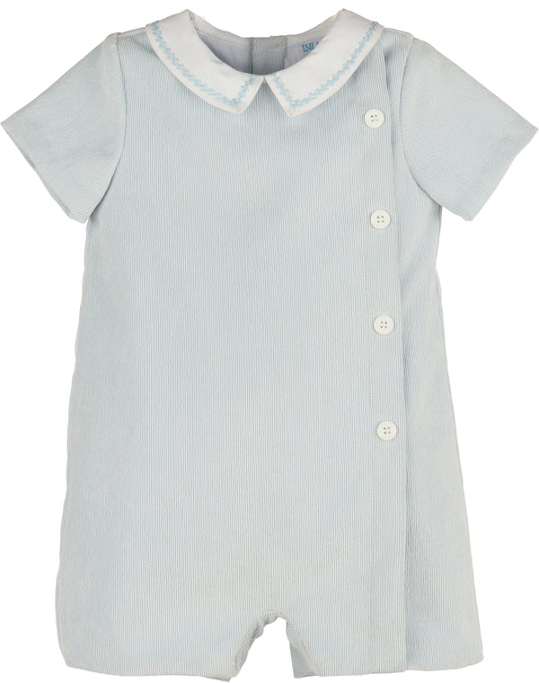 Sweet Corduroy Romper- Blue
