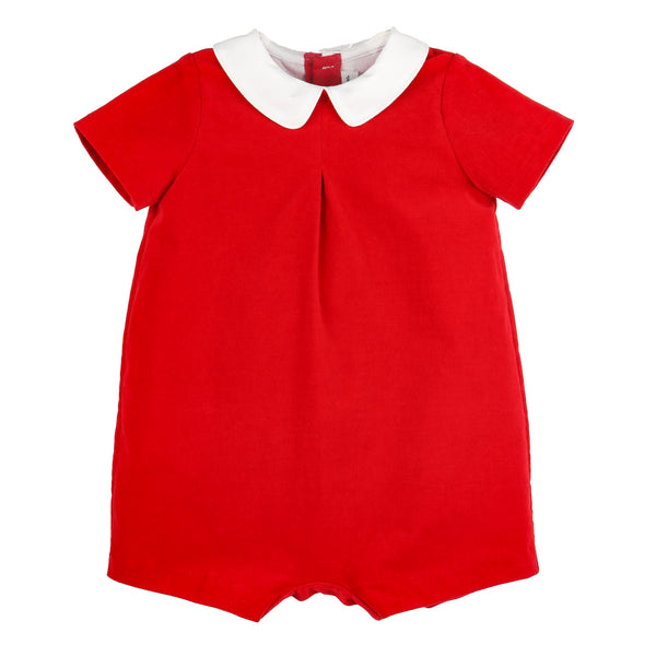 Good Tidings Romper- Red