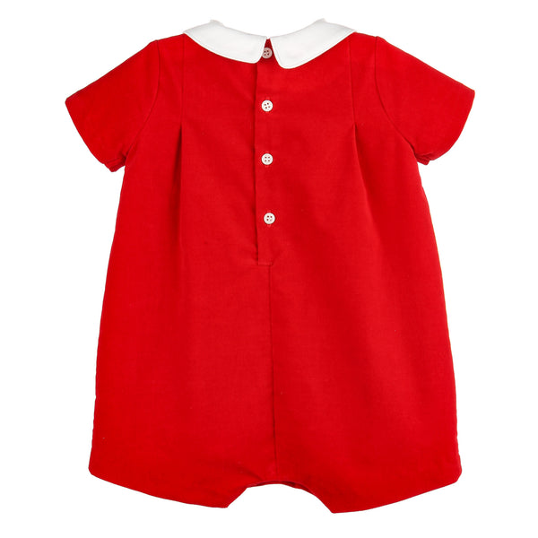 Good Tidings Romper- Red