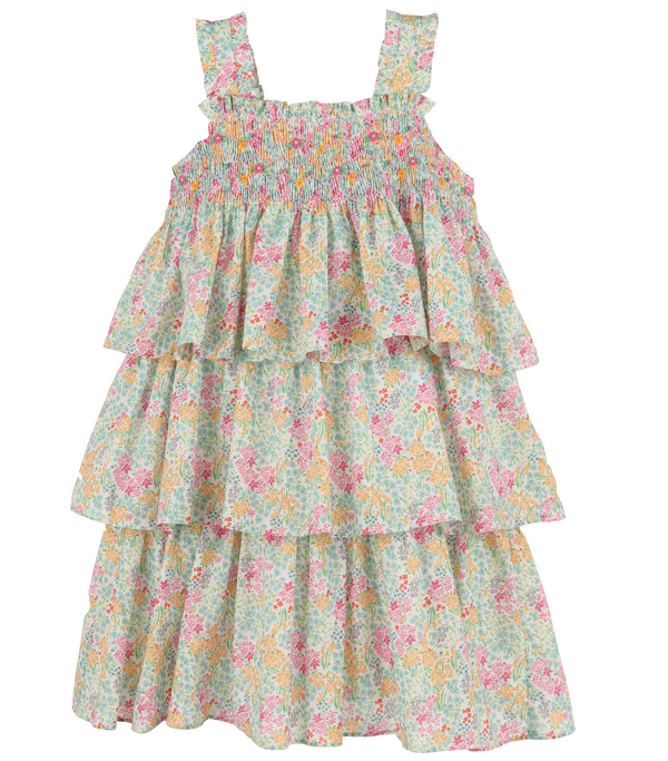 Garden Smock Ruffle Dress