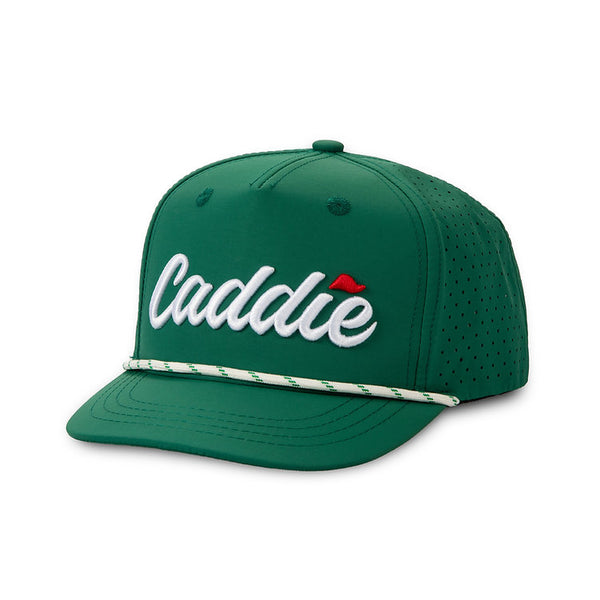 Youth Caddie Performance Rope Hat- Green/White