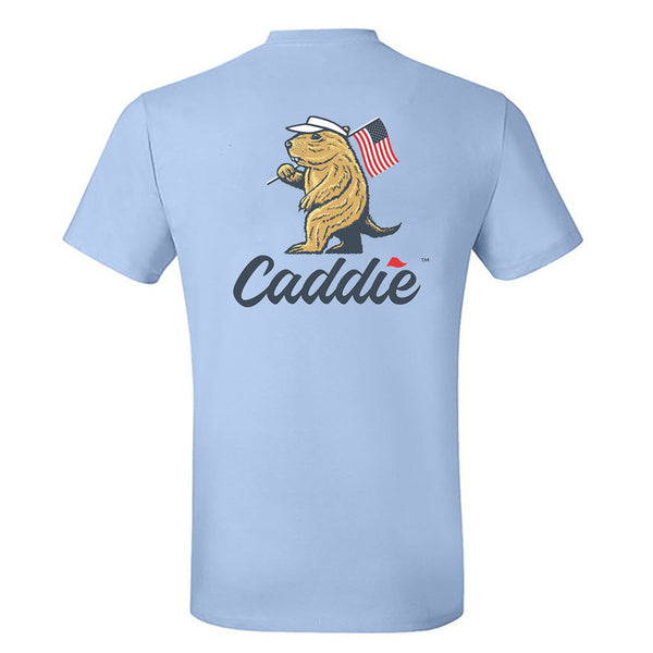 Youth Caddie Old Glory Tee- Chambray