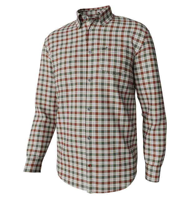 Youth Hadley Vintage LS Button Down- Wright Plaid Festive