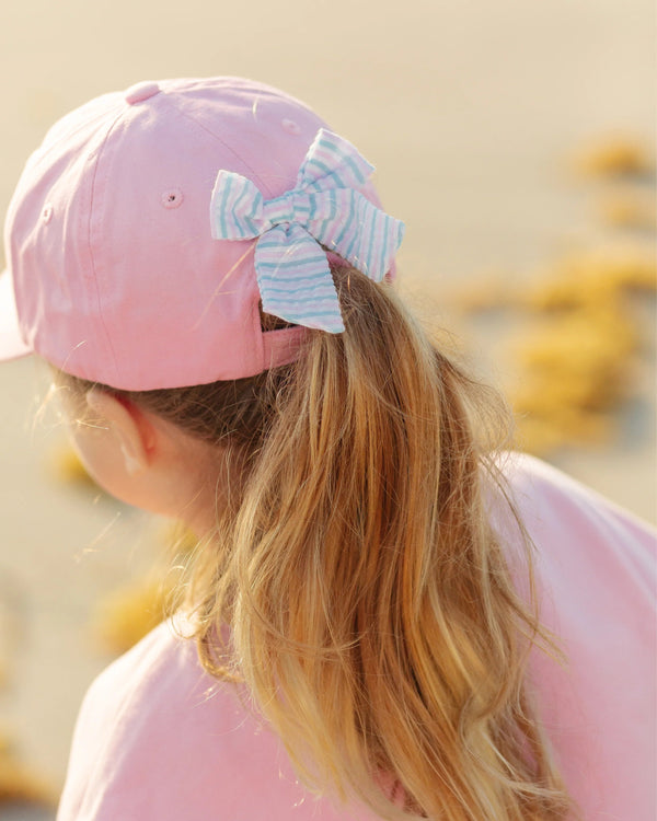 Rainbow Sparkle Bow Baseball Hat