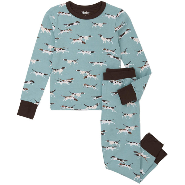On The Hunting Dogs Bamboo Pajama Set