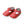Birdie Leather T-Strap Mary Jane- Red