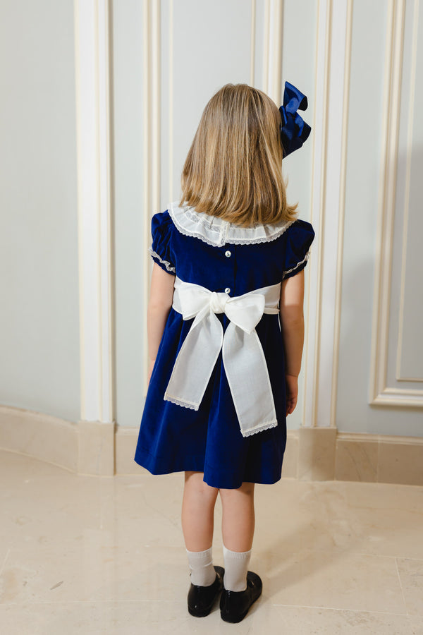 Navy Velvet Dress