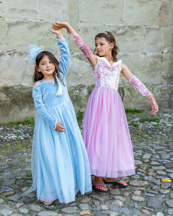 Velvety Soft Princess Dress- Sisters Forever