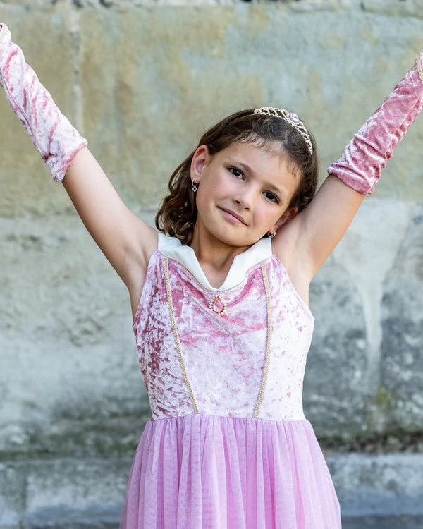Velvety Soft Sleeping Sweetheart Princess Gown with Arm Warmers Velvety Soft Sleeping Sweetheart Princess Gown with Arm Warmers
