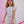 Shirred Scallop Shorts- Marguerite Floral Pink