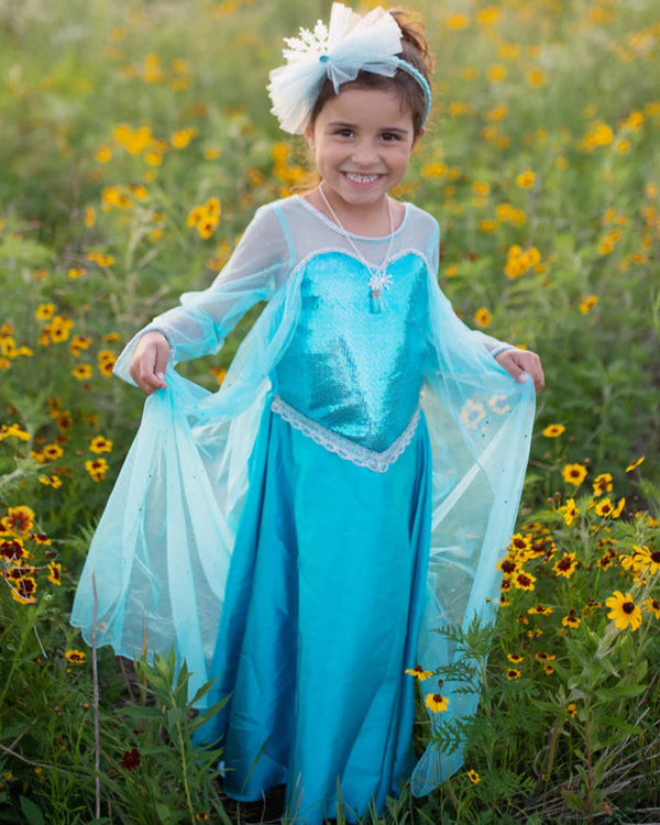 Ice Queen Dress W/ Cape