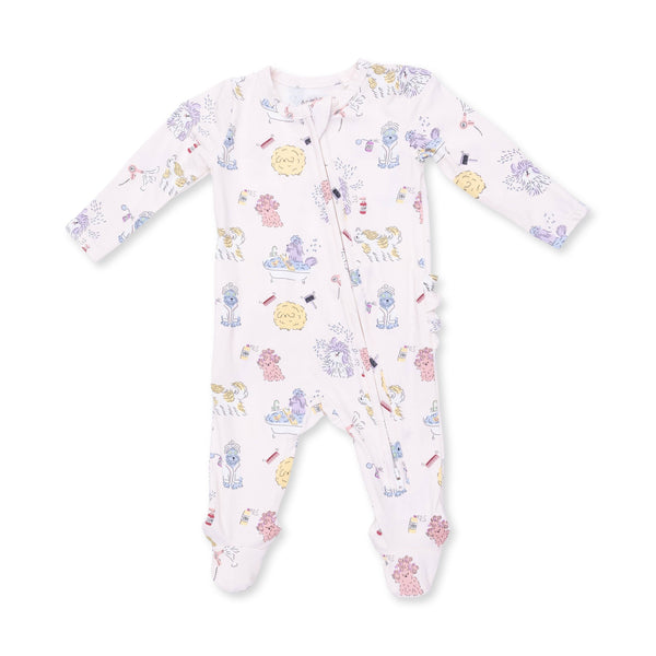 Spa Dogs 2 Way Ruffle Zipper Footie