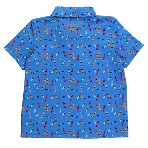 Performance Knit Polo- Tiny Crayons