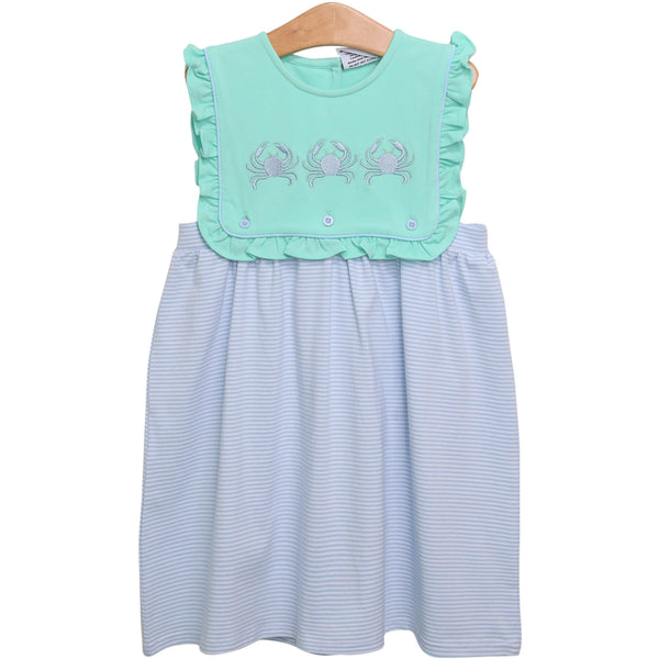 Crab Embroidery Dress