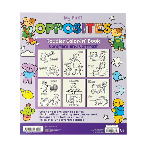 Color-in Book- My First Opposites