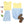 Drew Short Set- Yellow with Light Blue Stripe