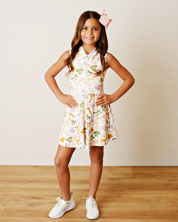 Bow Collar Tennis Dress