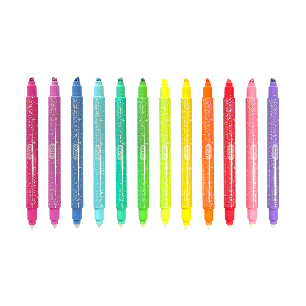 Make no Mistake! Glittery Erasable Markers- Set of 12