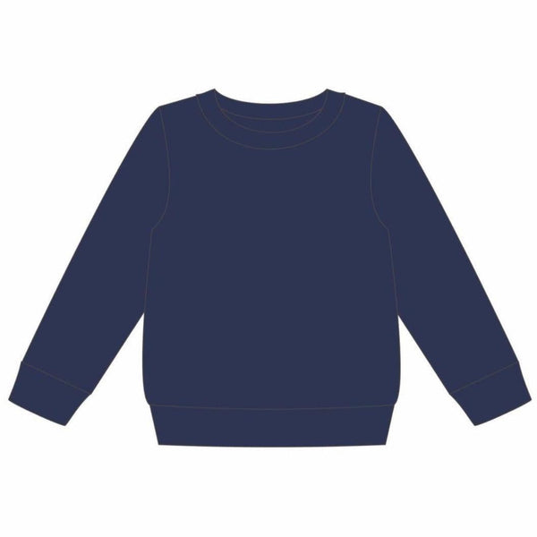 French Terry Pullover- Navy