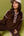 Betty Fleece Snap Button Pullover- Chocolate