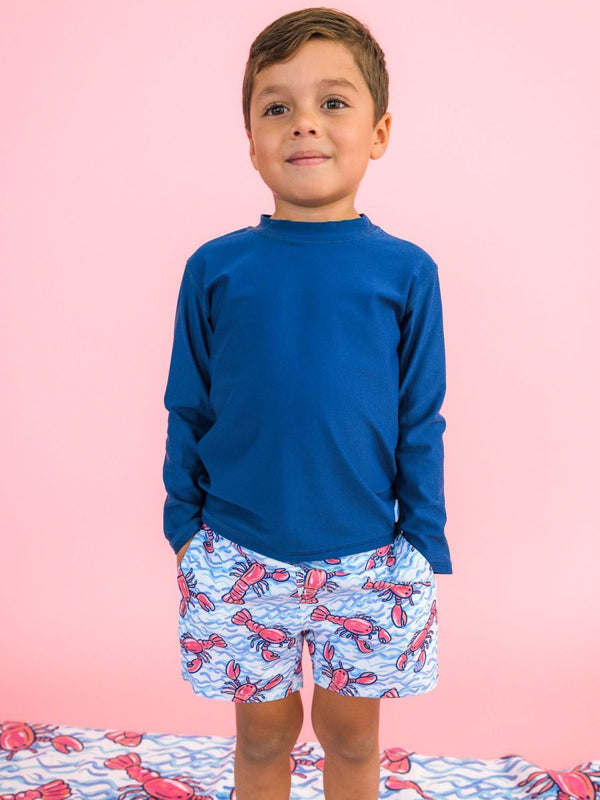 Swim Trunks- Blue Lobster Lagoon