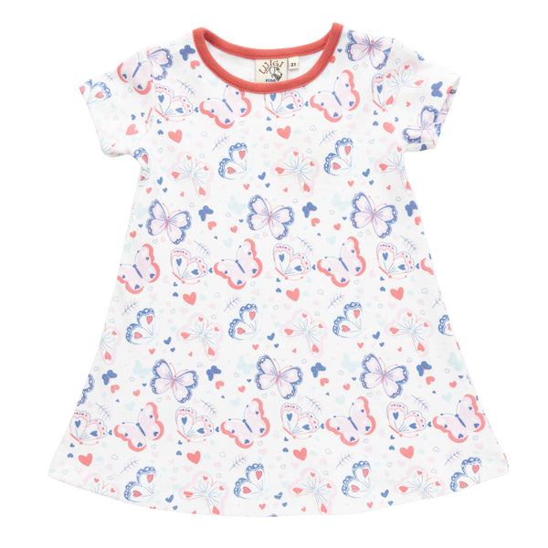 Garden Wings Print Dress