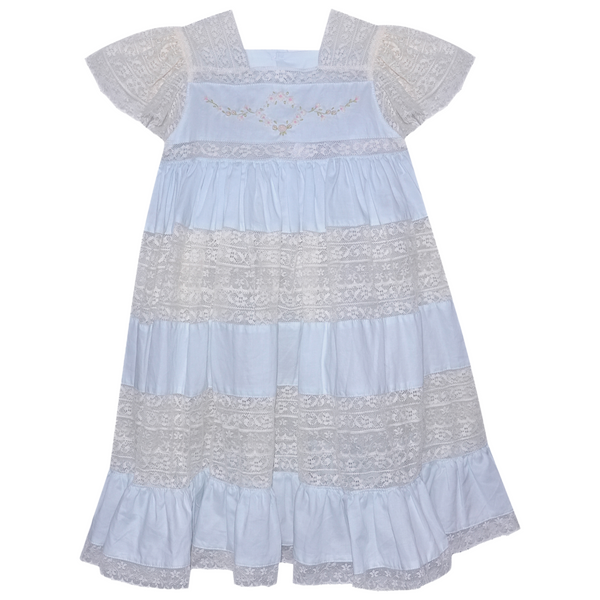 Mary Frances Dress- Blue