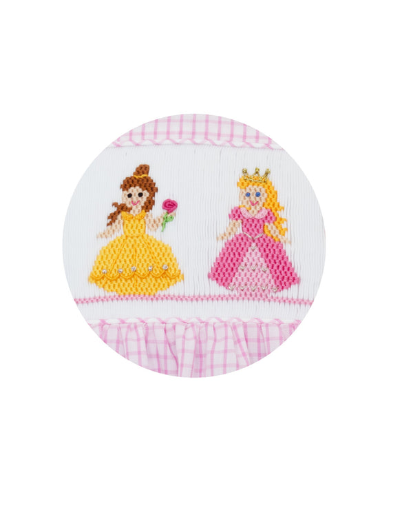 Princess Sleeveless Dress- Pink Check