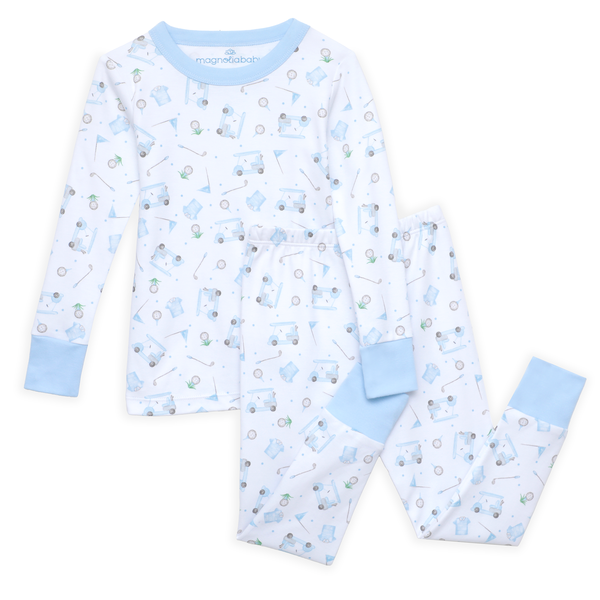 Little Golfer Pajamas- Light Blue
