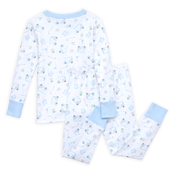 Little Golfer Pajamas- Light Blue