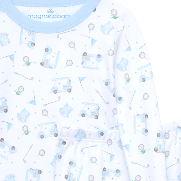 Little Golfer Pajamas- Light Blue