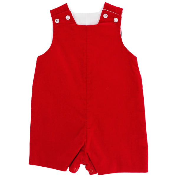 Red Corduroy- John John W/ Tabs