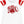 Shimmer Ruffle Sequin Cheer Top- Red