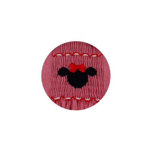 Mouse Bloomer Set- Red Microcheck