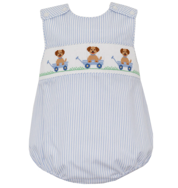 Puppies Strap Bubble- Blue Stripe