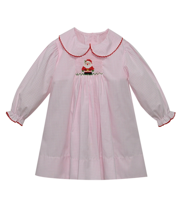Shay Dress- Pink Santa