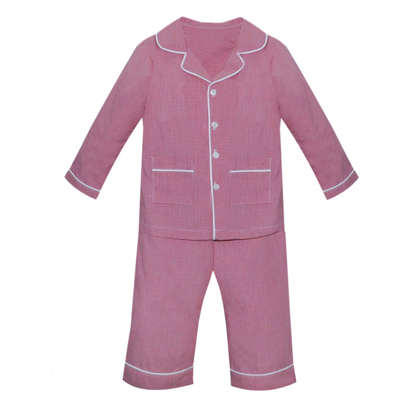 Landry Loungewear- Red Micro Gingham