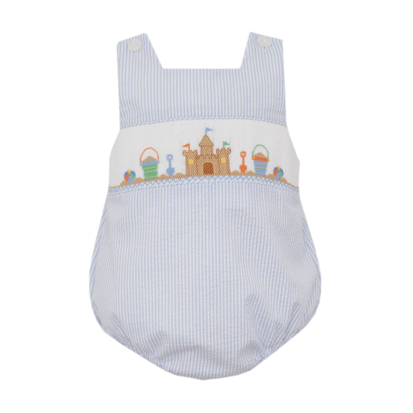 Castle Beach Sunbubble- Lt. Blue Seersucker