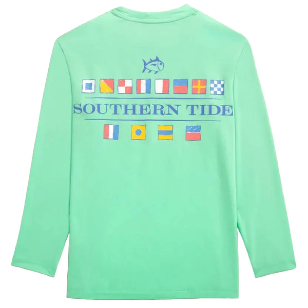 Youth Nautical Flags Performance Tee- Gulf Shores