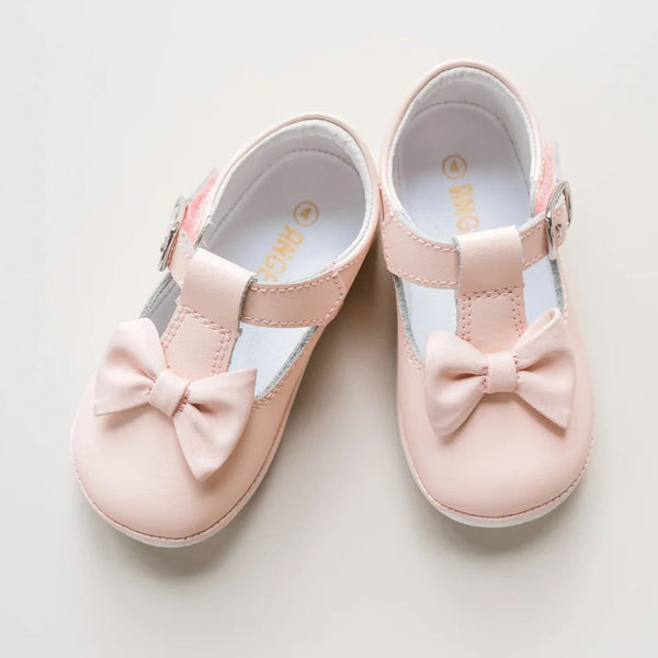Minnie Bow Leather Mary Jane- Pink