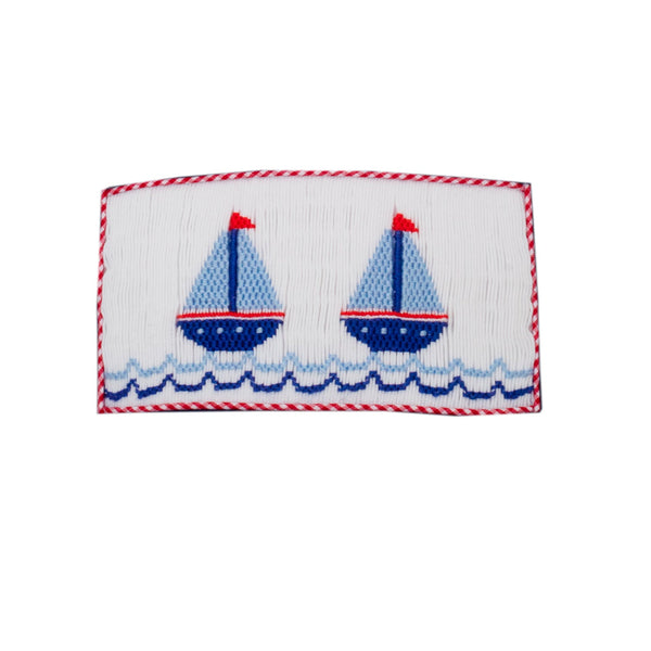 Sailboats Knit T-Shirt- Navy Blue