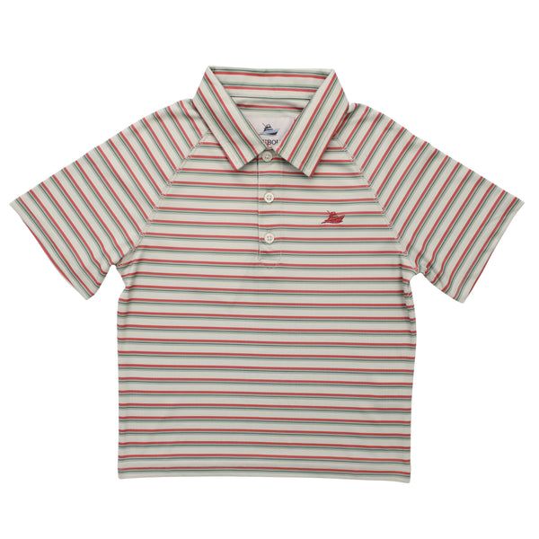Polo SS- Mineral Red/Dew Green