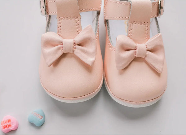 Minnie Bow Leather Mary Jane- Pink