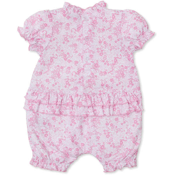 Old English Roses Pink Playsuit
