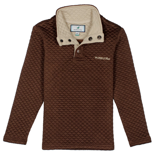 Club Pullover- Brown