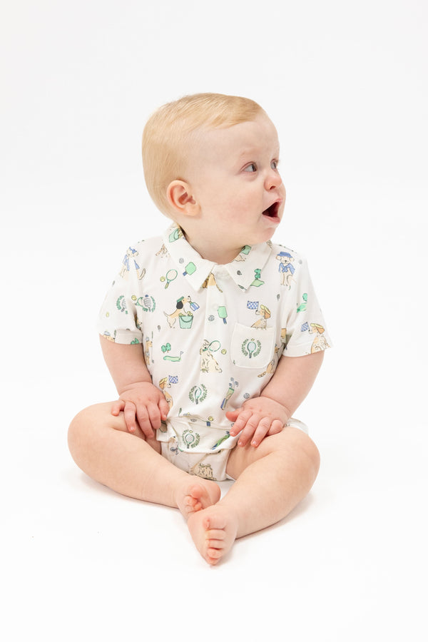Country Club Dogs Polo Romper