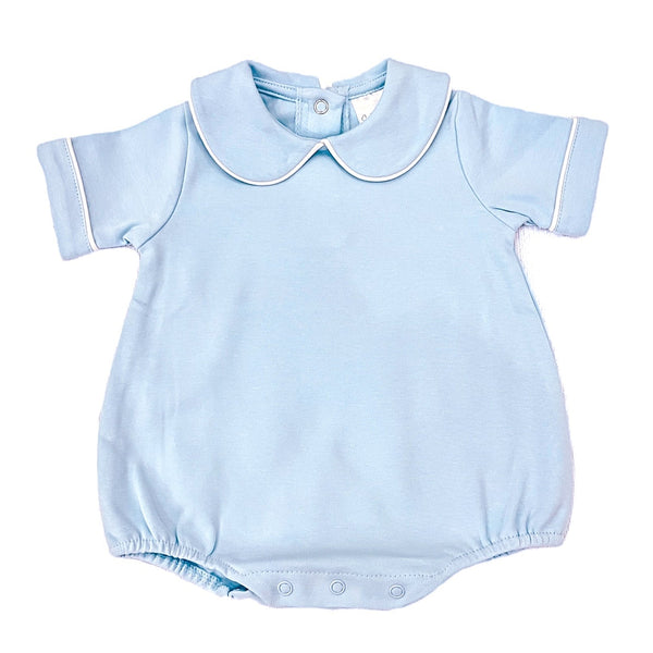 Piping Collared Bubble- Blue